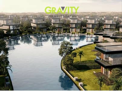 استاند الون فيلا بالتقسيط عل 15 سنه عل infinity pool في زايد الجديده امام مطار سفينكس سور بسور مع sodic
