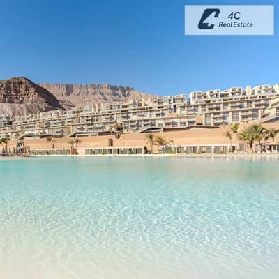 For quick sale Chalet Resale Fully finished  Sea and lagoon views in IL Monte Galala - Ain Sokhna - 3 bedrooms - Unique layout-Ready for viewing