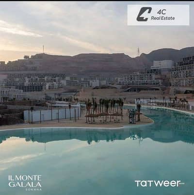 For quick sale Chalet Resale Fully finished  Sea and lagoon views in IL Monte Galala - Ain Sokhna - 3 bedrooms - Unique layout-Ready for viewing