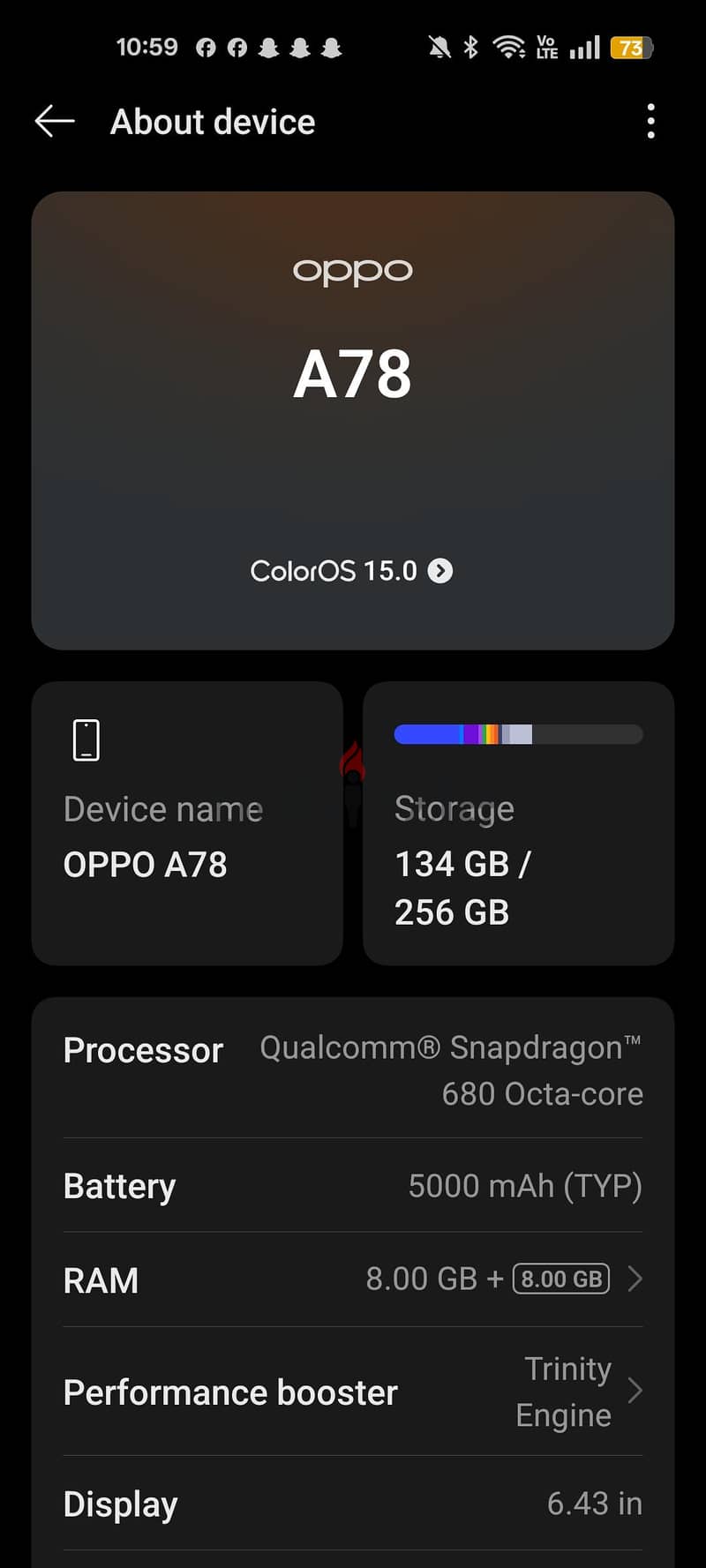 OPPO A78 7