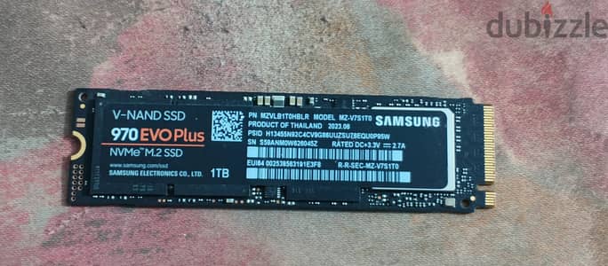 Samsung Evo 970 plus 1 tb dram cache