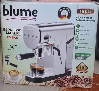 ماكينة قهوة Espresso ماركة blume ألماني وارد الإمارات جديدة