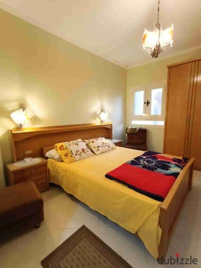 Ground floor chalet for rent in Shorouk Beach Village, km 41, North Coast