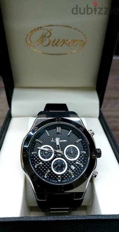 ساعه buren اصلي + bracelet