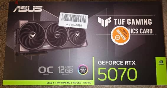 ASUS TUF GAMING RTX 5070 OC 12GB GDDR7 Graphics Card