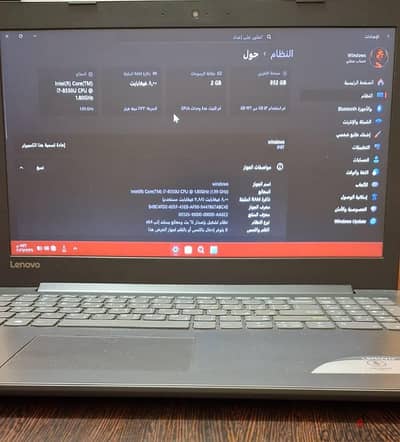 لاب توب lenovo ideapad 320 استعمال خفيف اوي يشبه الجديد