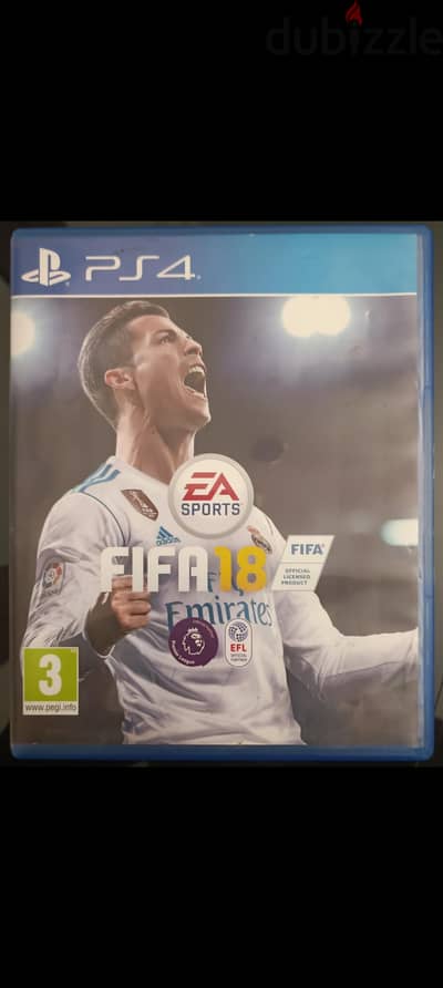 سي دي فيفا 2018. . . . . . CD playstation 4