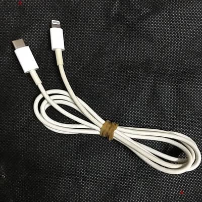 شاحن ايفون 20W اصلي وكابل 13 برو ماكس خلع اصلي