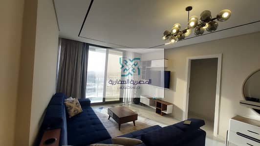 Fully furnished studio for sale in Avenue Compound, in front of Wadi Degla Club, near Al-Zahraa Street with air conditioning.