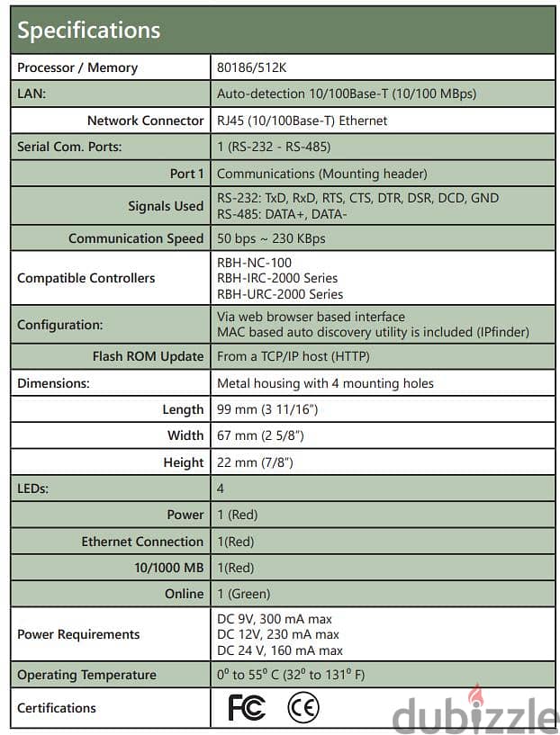 RBH LIFE 200 TCP/IP LAN 3