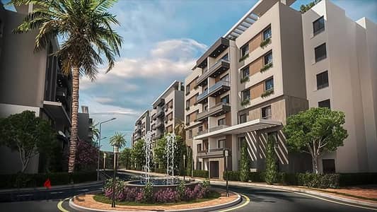 What is the lowest price of an apartment in October Gardens, Fleur Compound on the Oasis Road in front of MSA University, 3 rooms for an advance of only 420 thousand