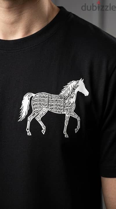 T-shirt origin Arabic horse