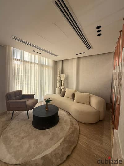 Prime view ready to move fully finished with ac's apartment for sale in village west sheikh zayed