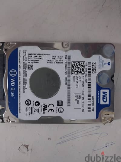 هارد لاب 320gb بلو استعمال خفيف