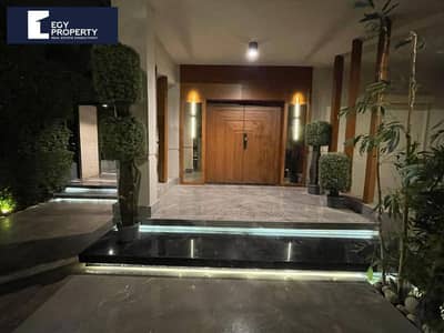 With a  Prime View Fully Finshed Apartment With a Private Garden for Sale in La Vista Patio Oro - New Cairo