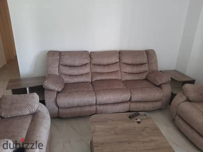Fully furnished 3 bedrooms apartment, First use, overlooking wide Garden, ground floor, fully air-conditioned.