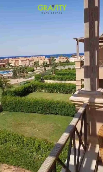 Luxury chalet for sale with a very special view, sea view and swimming pool, landscaped, VIP, seventh chalet after the villas - chalet with immediate delivery furnished - Beasira - Ain Sokhna