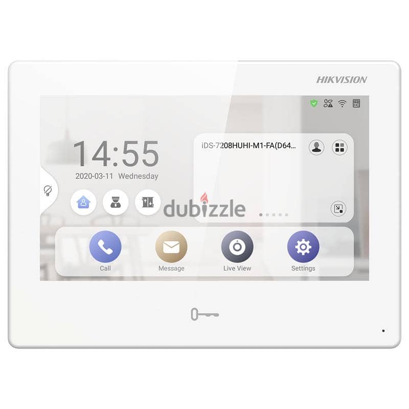 Hikvision DS-KH9310-WTE1 7 Inch Android Screen Intercom Alarm CCTV 1