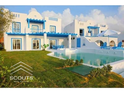 Chalet for sale 125m fully finished direct view of the lagoon in Mountain View Christa Mountain View North Coast a fully serviced compound