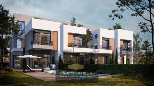 Townhouse corner view open to the lagoon inside Logar compound next to SODIC and in front of Sphinx Airport