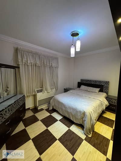 Furnished 120 sqm apartment for rent in Al Ashrafia Compound, First Settlement, near 90th Street.