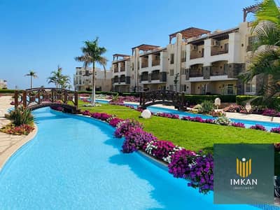 شالية 125م Ultra LUX بقرية  blue blue العين السخنة DIRECT Sea View للبيع