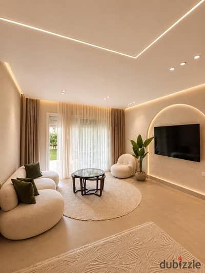 اي فيلا لايجار مفروش في كمبوند ماونتين فيو هايد بارك اول سكن  Mountain View Hyde Park fully furnished