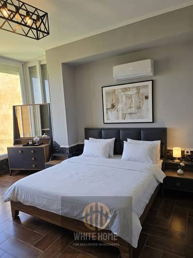 Chalet for rent in SeaShell North Coast Sidi abd elrahman. Ultra modern furnished. Type Sky Horizon. Open roof area. Near to lagoon, pool & restaurants