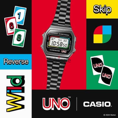 ساعة casio بنمط UNO