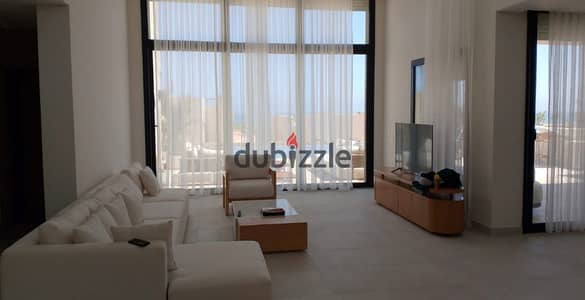 شالية للبيع متشطب بالتكيفات  بفيو مميزعلي البحر في اوجامي سوديك راس الحكمه بالساحل الشمالي