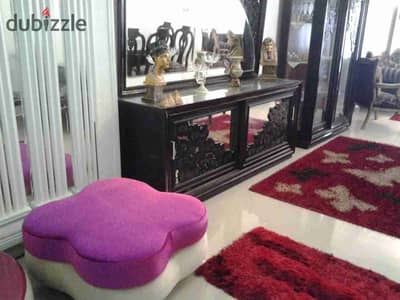 مفروش رشدى مكيف ٢ غرف وريسبشن ٣ ق و٢ حمام على ش ابو قير دور ١