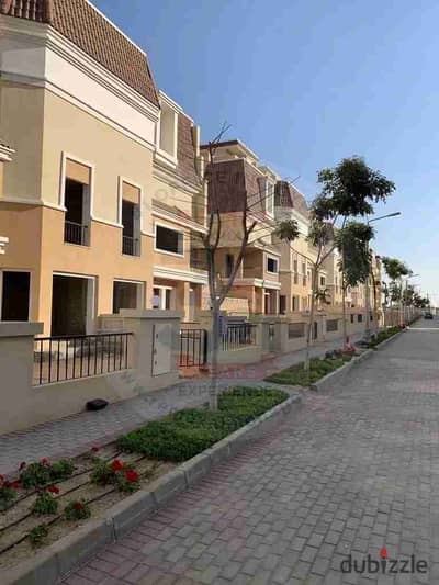 شقة استلام فوري ارضي بجاردن كومبوند سراي مدينة المستقبل بالقرب من مدينتي