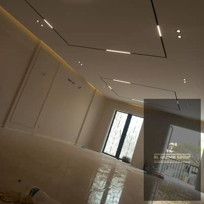 Apartment for rent in El Rehab, 162 square meters, ground floor with garden, fully finished to a high standard, including kitchen and air conditioning