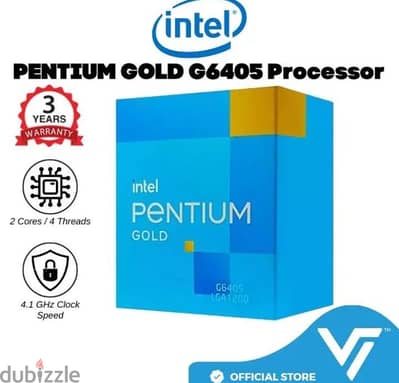 بروسيسور جيل عاشرIntel Pentium Gold G6405،