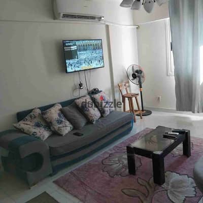 Sporting Furnished Apartment 2 Rooms and Reception in Port Said, Floor 5
