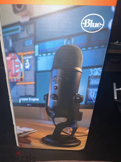 ميكريفون blue yeti مستخدم مره واحده