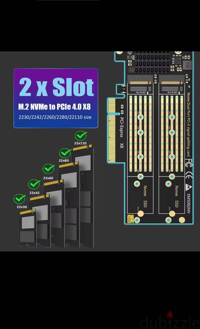محول ssd m. 2 nvme 1
