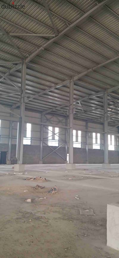 للبيع مصنع هندسي ١٠٠٠٠م صافي٦٠٠٠م جمالون  بالعاشر من رمضان