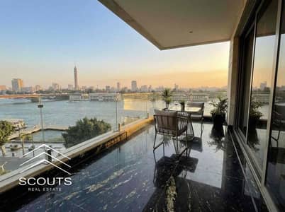 For sale at the old price with the highest rental return hotel apartment on the Nile Corniche in reve du Nile next to the Hilton