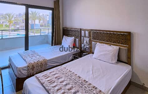 North Facing 2 Bedrooms Chalet In Marassi Pool View - North Coast