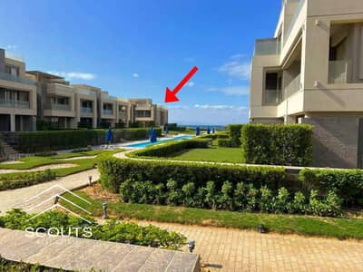 Invest in chalet in best location in Ain Sokhna Enjoy immediate occupancy triple view overlooking sea, swimming pool, and garden finished near porto