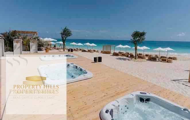 The lowest price in the market, furnished chalet with air conditioning, direct view on the sea and lagoon in Ghazala Bay next to El Alamein and Hacienda White