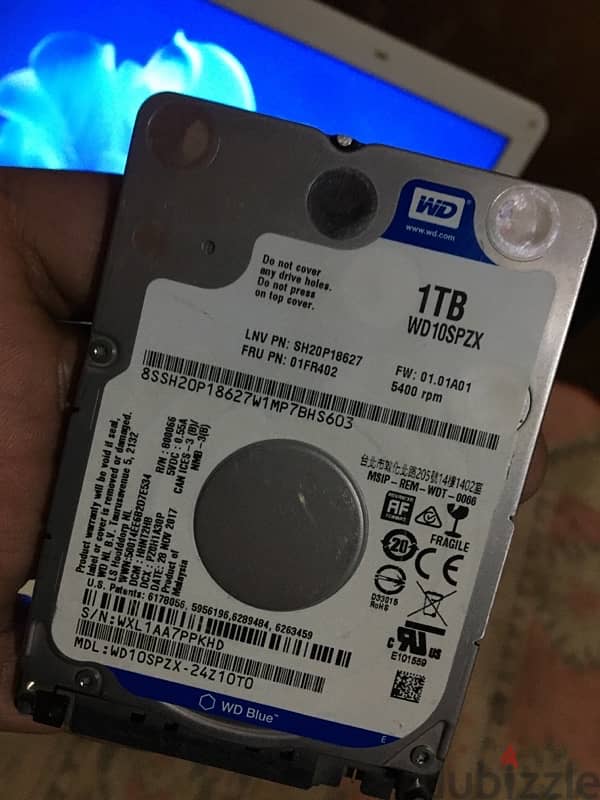 Slim WD  Blue HDD 1tb 5