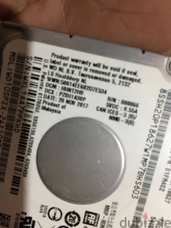 Slim WD  Blue HDD 1tb 6