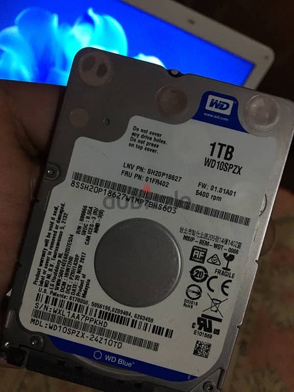 Slim WD  Blue HDD 1tb 7