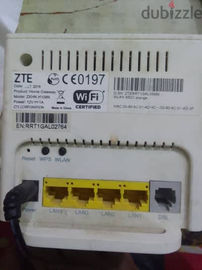 راوتر اورانج H108N بالكرتونة مستعمل وواحد فودافون