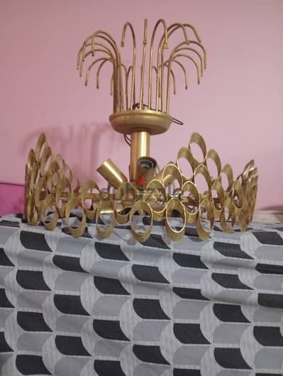 نجفة ذهبي فينتدج “Vintage Gold Chandelier