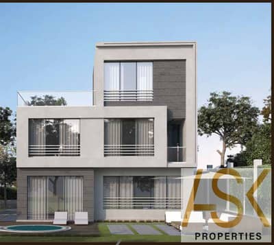 5% discount on a villa for the price of an apartment, with installments over 14 years in Park Valley Lake, New Zayed.