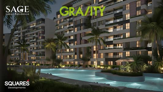 Own a 2-bedroom apartment with a 40% discount in R8 on the central axis, minutes from the airport and Downtown in the New Administrative Capital.