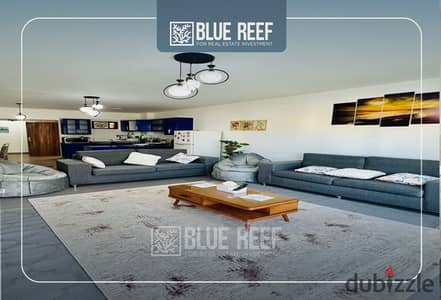 Fully air-conditioned penthouse for rent with a stunning view in a compound.